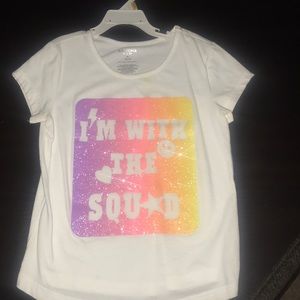 Girls Glitter Emoji Shirt